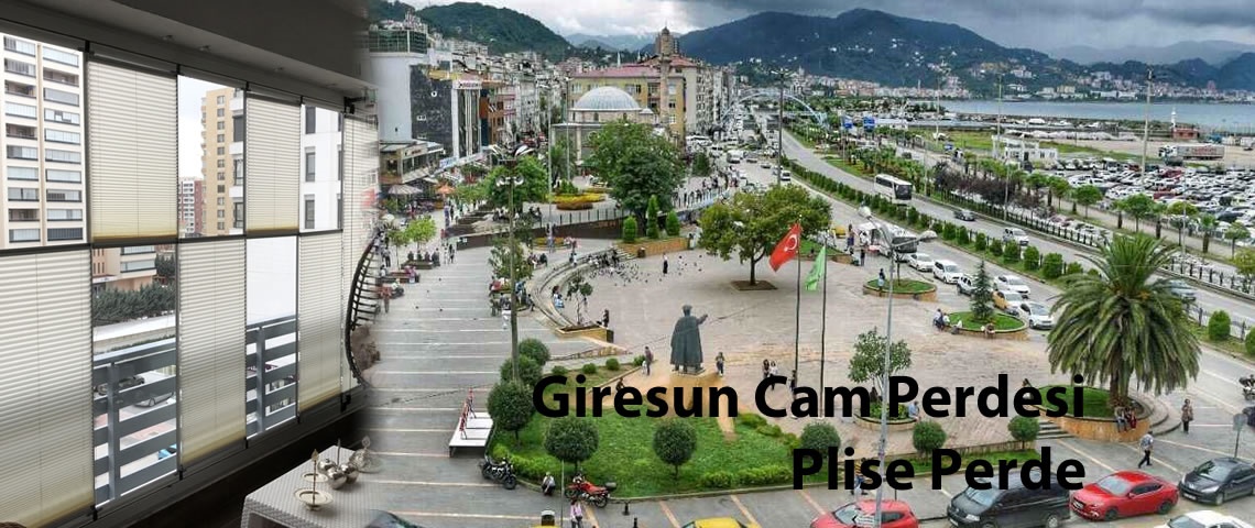 Giresun cam balkon için plise perde